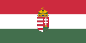 280px Flag of Hungary with arms state.svg
